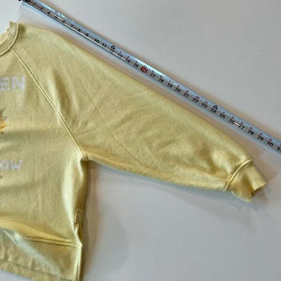 aerie Oversized Cotton Ribbed Sweater Sun Yellow Golden Glow Small - Picture 8 of 13